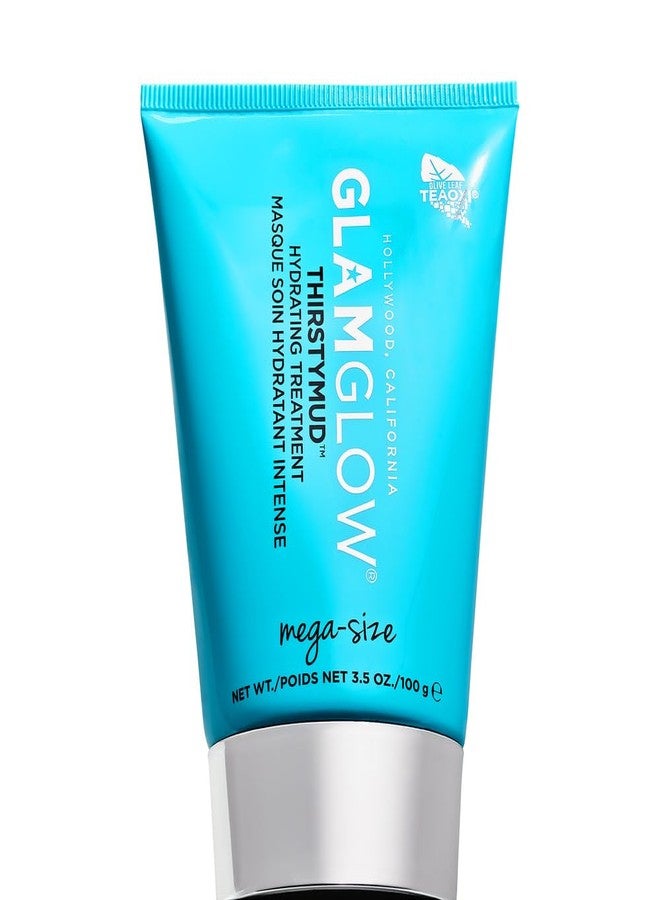 غلامغلو قناع الوجه المرطب Glamglow THIRSTYMUD | ترطيب مهدئ يدوم 24 ساعة للبشرة الجافة وغير المتجانسة | حمض الهيالورونيك، 3.5 أونصة - Image 1